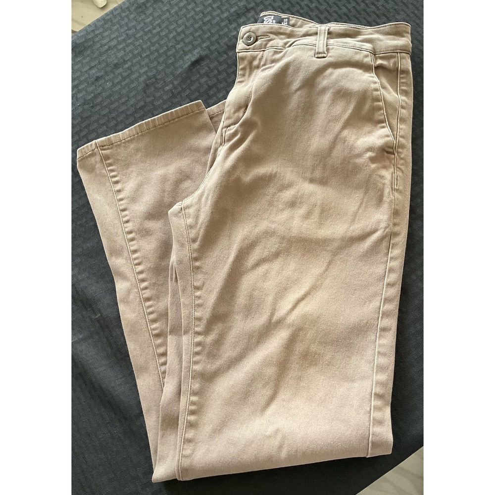 RSQ Chino Pants Men's 33x34 Slim Straight Khaki‎ Beige Stretch Casual Classic
